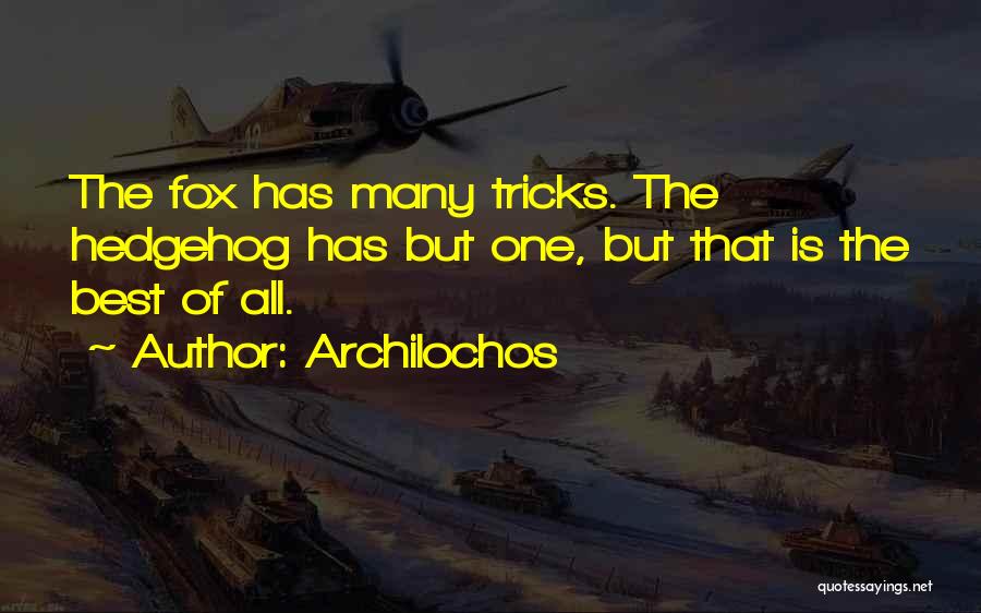 The Best Of Wisdom Quotes By Archilochos