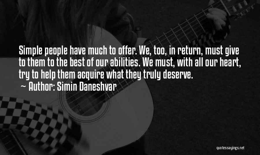 The Best Offer Quotes By Simin Daneshvar