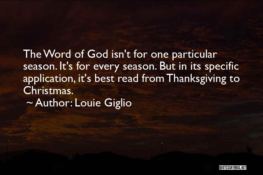 The Best One Word Quotes By Louie Giglio