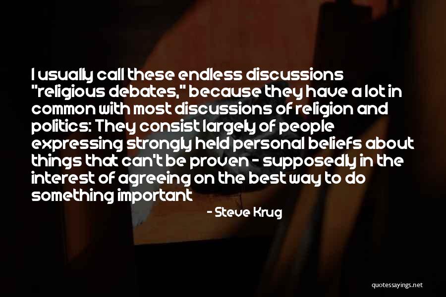 The Best Personal Quotes By Steve Krug