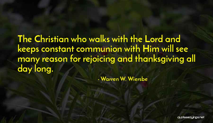 The Best Thanksgiving Day Quotes By Warren W. Wiersbe