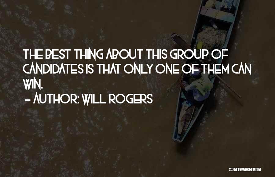 The Best Thing About Quotes By Will Rogers
