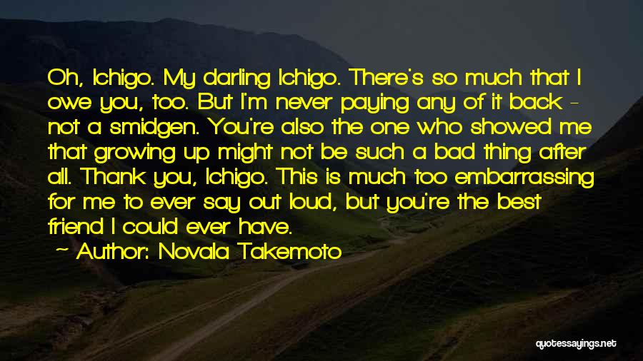 The Best Thing Ever Quotes By Novala Takemoto