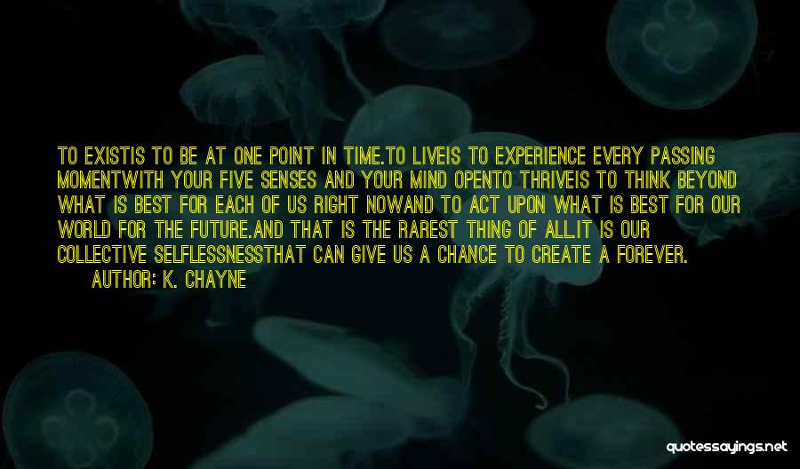 The Best Time Is Now Quotes By K. Chayne