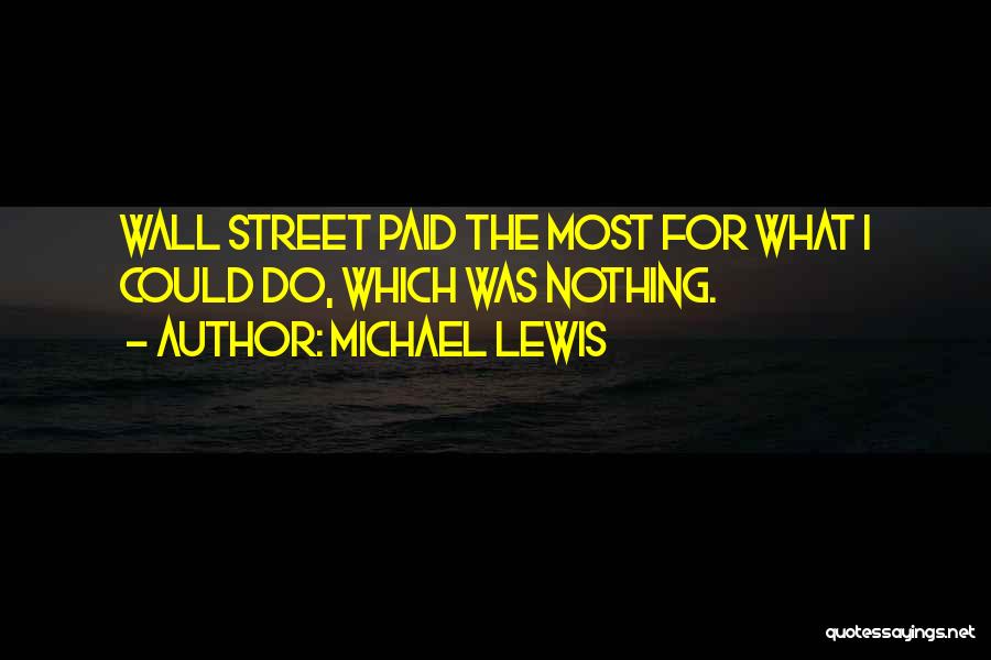 The Best Wall Street Quotes By Michael Lewis