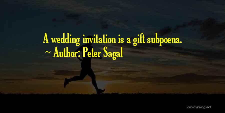 The Best Wedding Invitation Quotes By Peter Sagal