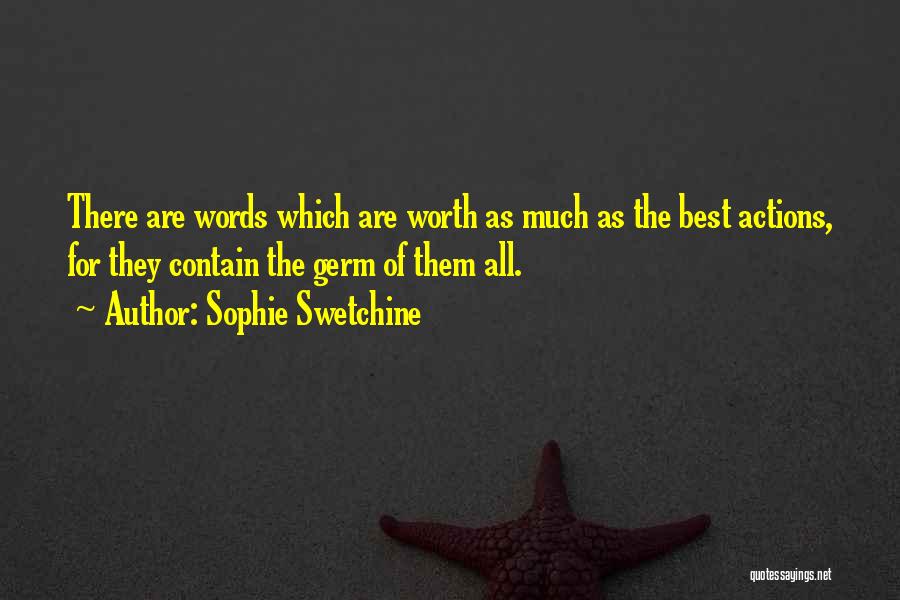 The Best Words Quotes By Sophie Swetchine