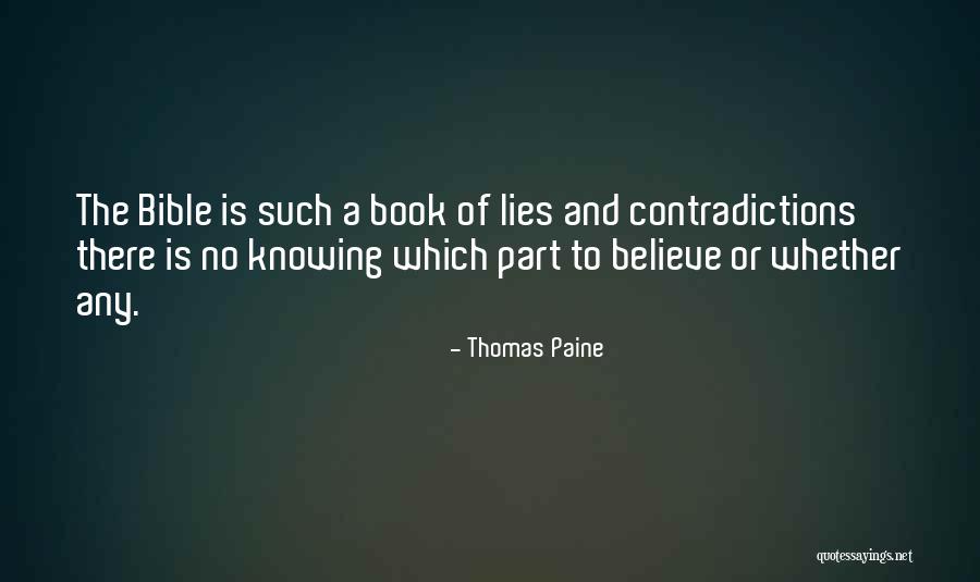 The Bible Atheist Quotes By Thomas Paine