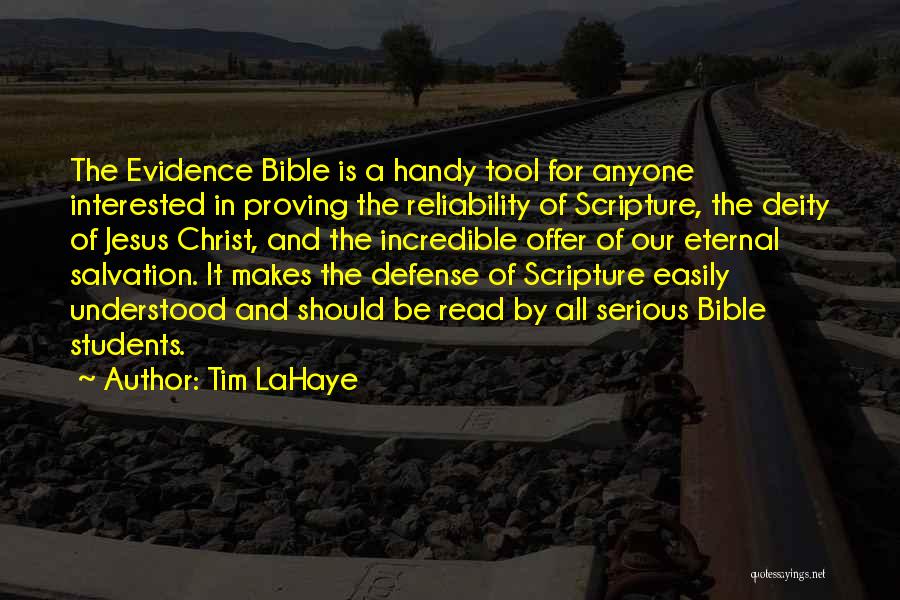 The Bible Jesus Read Quotes By Tim LaHaye
