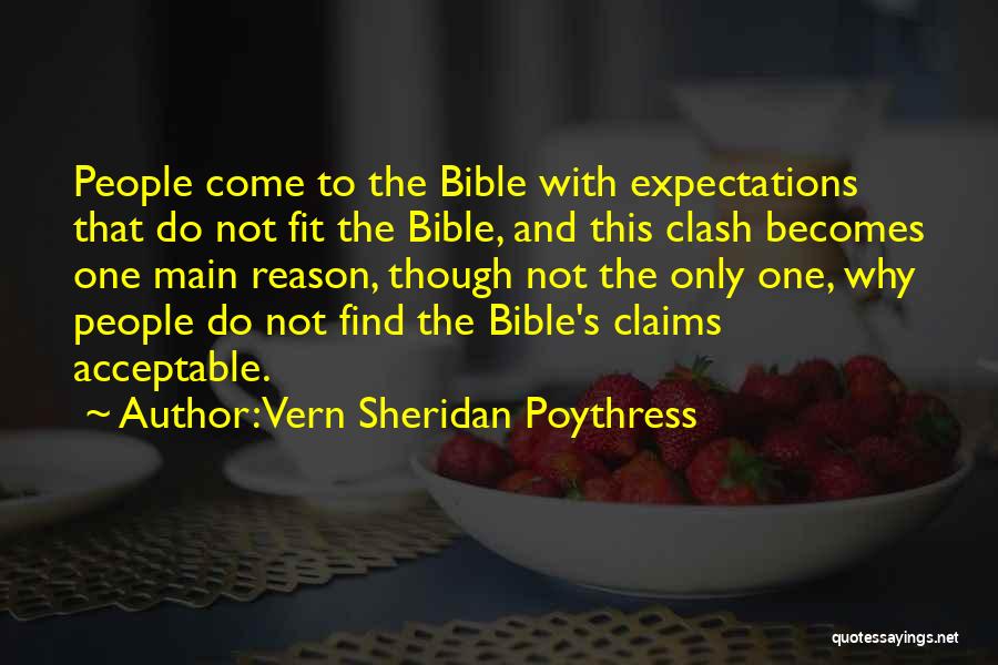 The Bible Quotes By Vern Sheridan Poythress