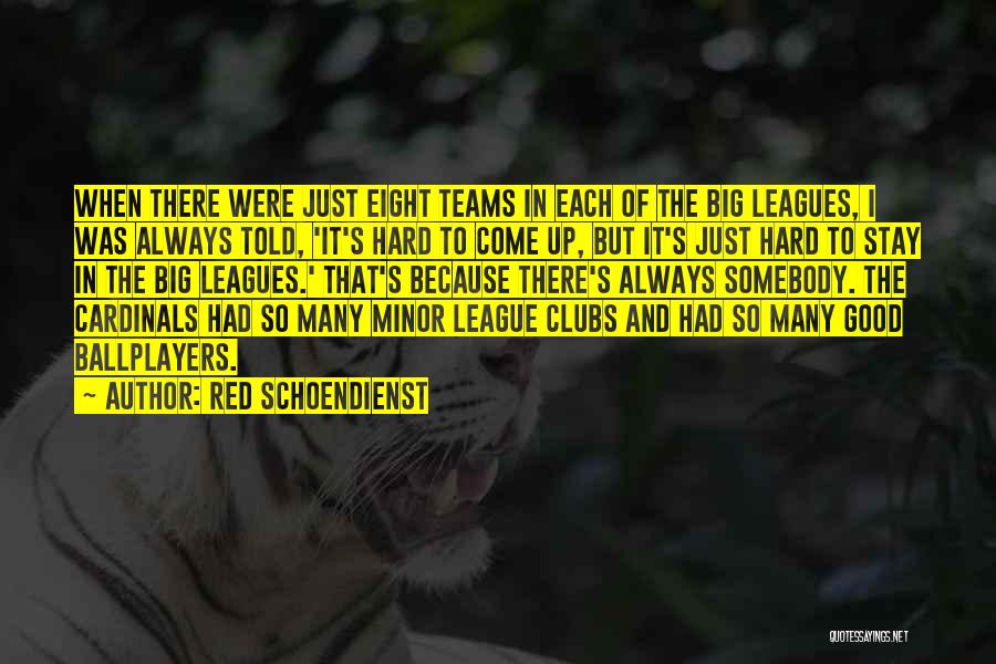 The Big Leagues Quotes By Red Schoendienst