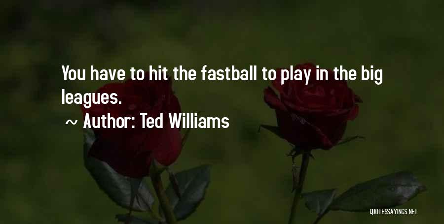 The Big Leagues Quotes By Ted Williams