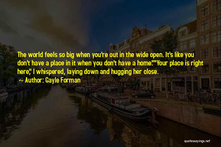 The Big Wide World Quotes By Gayle Forman