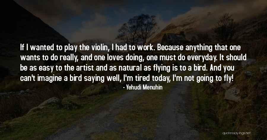 The Bird Artist Quotes By Yehudi Menuhin