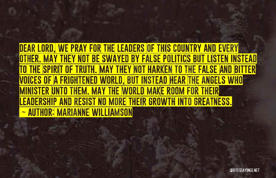 The Bitter Truth Quotes By Marianne Williamson