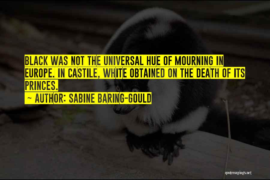 The Black Death In Europe Quotes By Sabine Baring-Gould