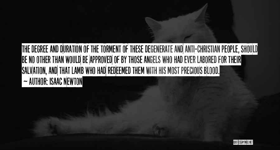 The Blood Of The Lamb Quotes By Isaac Newton