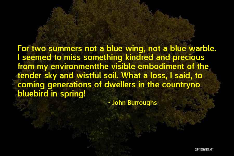 The Bluebird Quotes By John Burroughs The Bluebird Quotes By John Burroughs