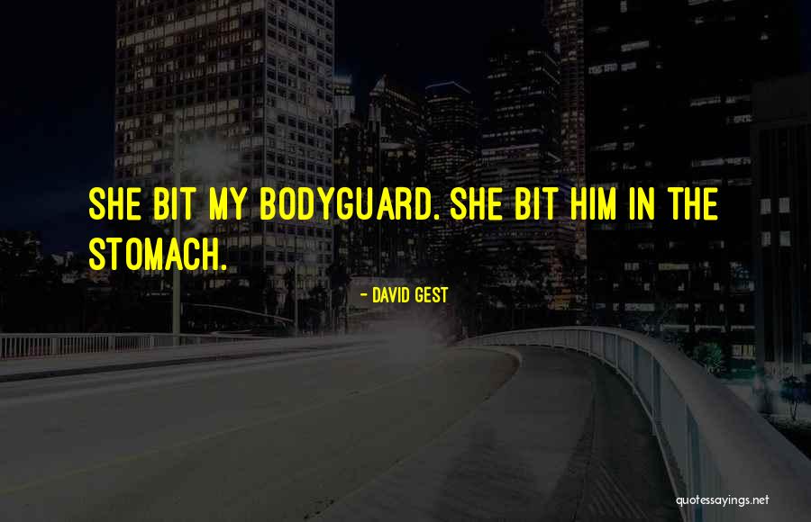 The Bodyguard Quotes By David Gest