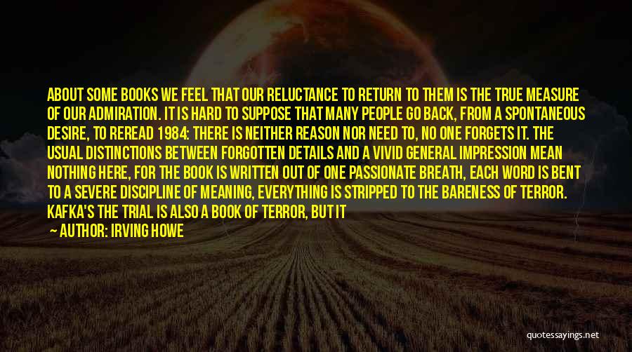 The Book 1984 Quotes By Irving Howe
