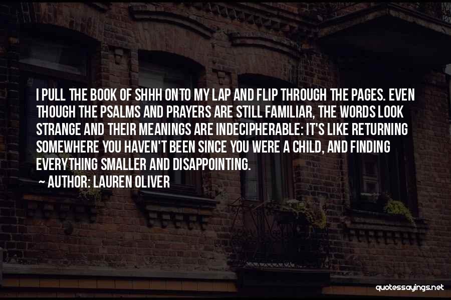 The Book Of Shhh Quotes By Lauren Oliver