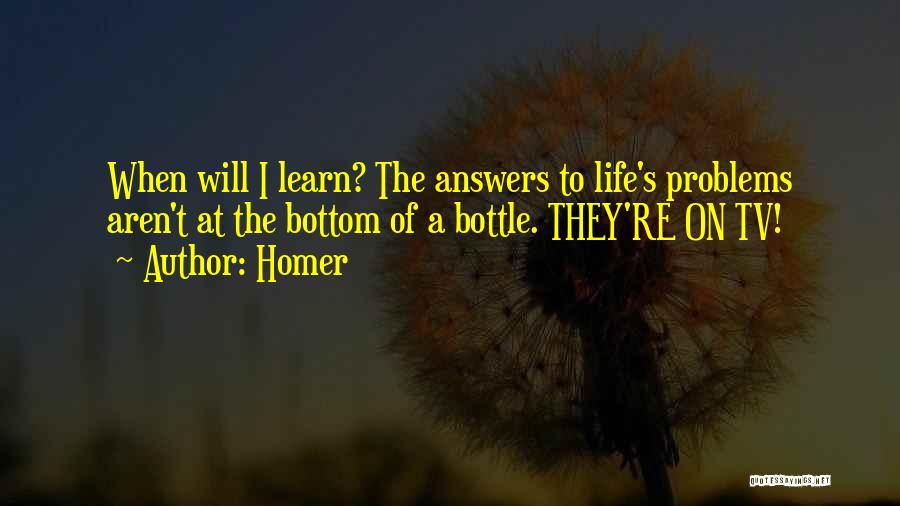 The Bottom Of The Bottle Quotes By Homer