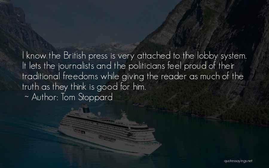 The British Press Quotes By Tom Stoppard