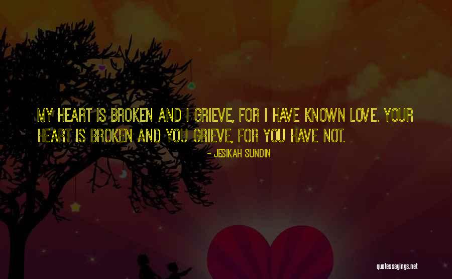 The Broken Hearted Quotes By Jesikah Sundin