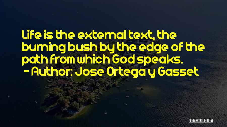 The Burning Bush Quotes By Jose Ortega Y Gasset