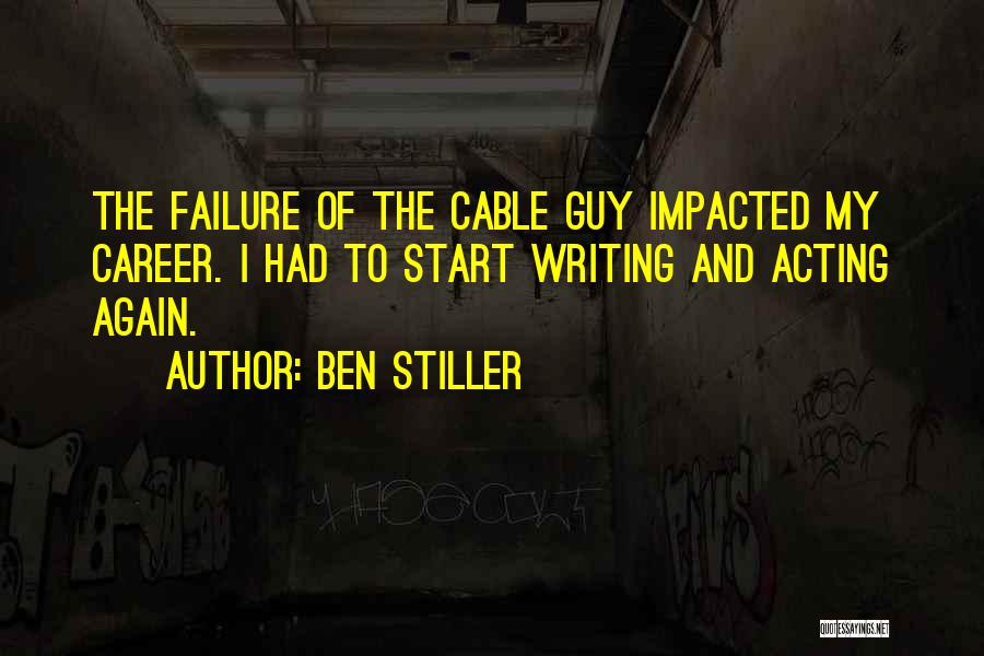 The Cable Guy Quotes By Ben Stiller