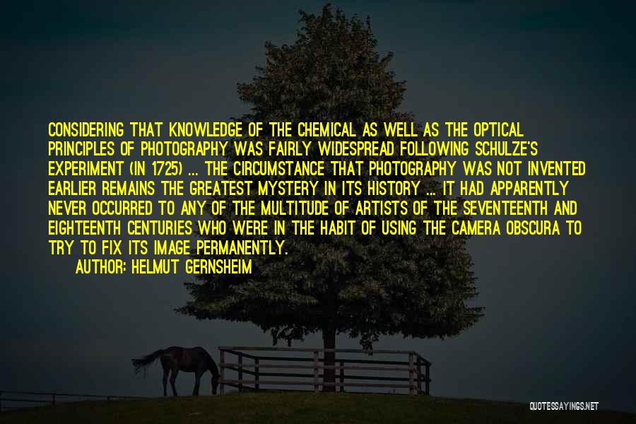 The Camera Obscura Quotes By Helmut Gernsheim