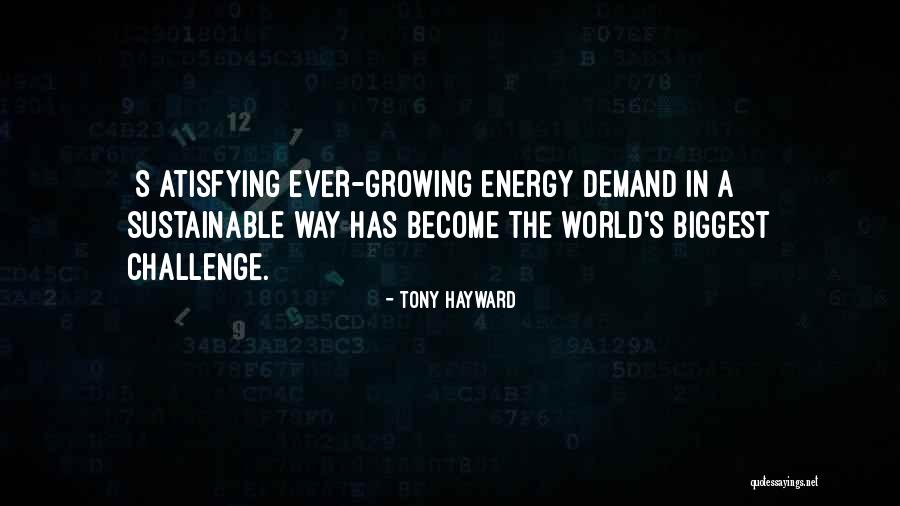 The Challenges Of Growing Up Quotes By Tony Hayward