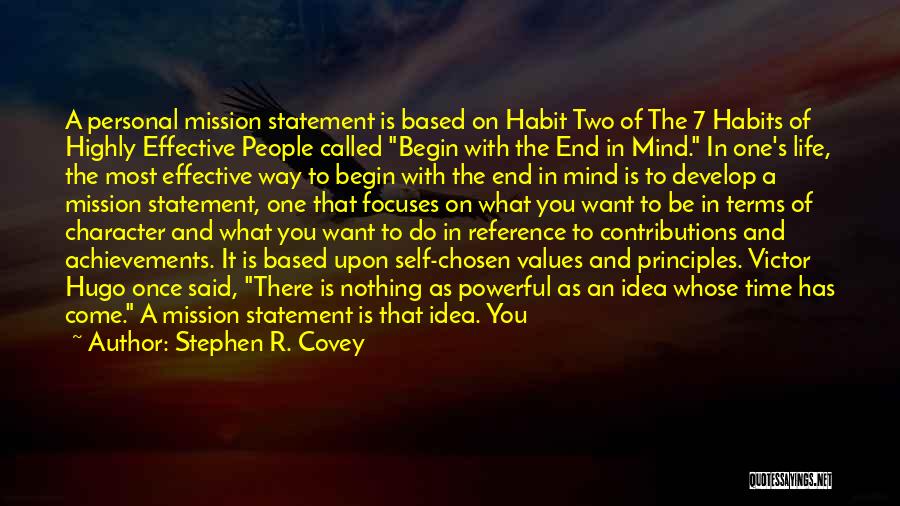 The Chosen Vision Quotes By Stephen R. Covey