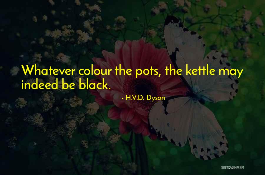 The Colour Black Quotes By H.V.D. Dyson