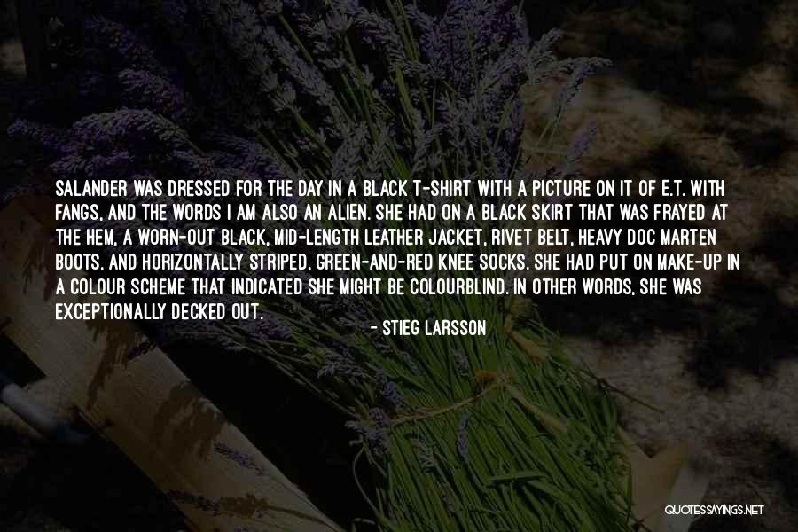 The Colour Black Quotes By Stieg Larsson