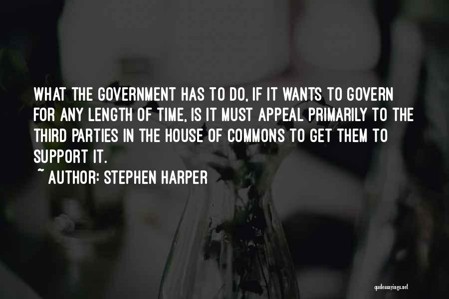 The Commons Quotes By Stephen Harper