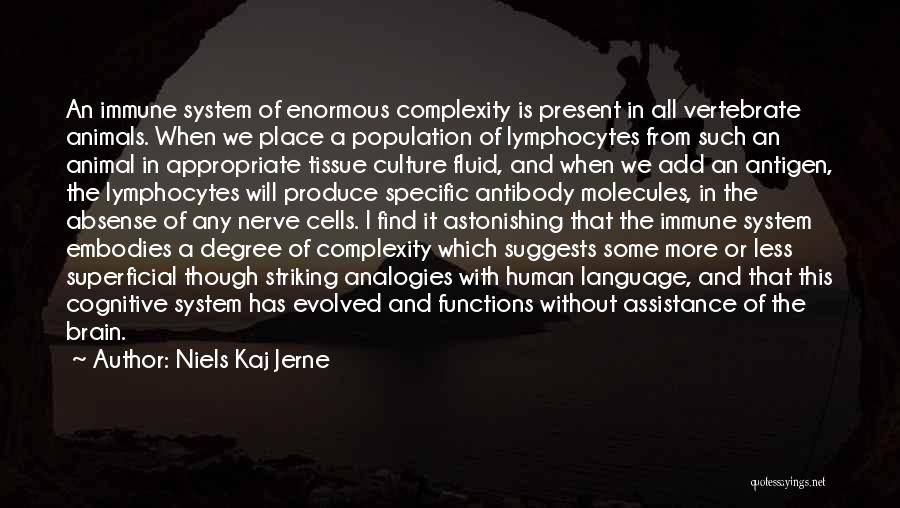 The Complexity Of The Human Brain Quotes By Niels Kaj Jerne