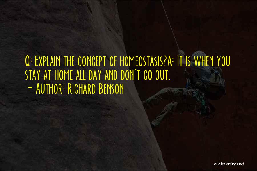 The Concept Of Home Quotes By Richard Benson