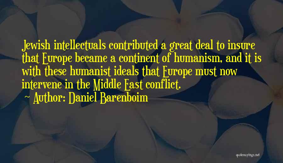 The Conflict In The Middle East Quotes By Daniel Barenboim