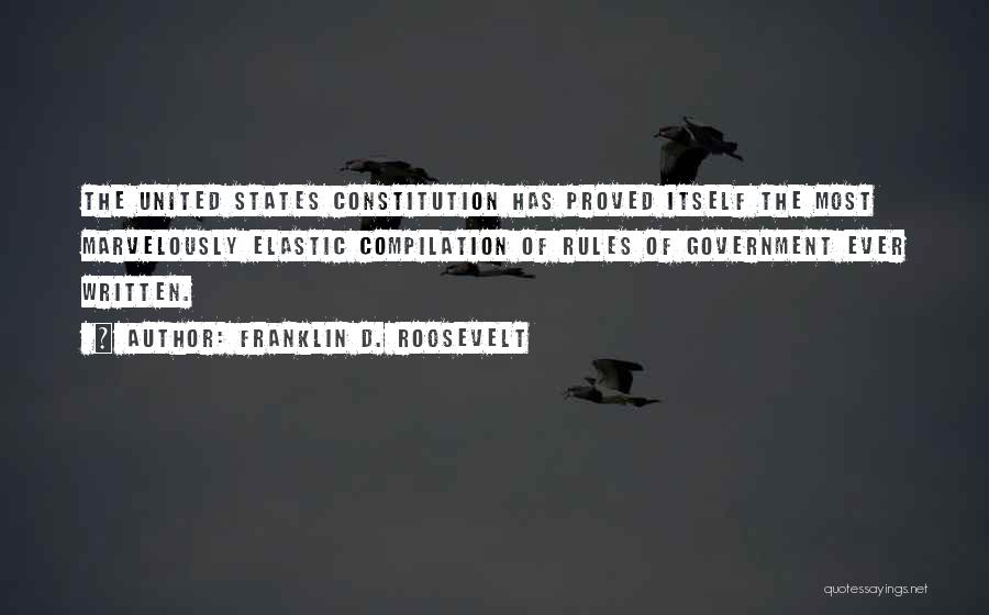 The Constitution Of The United States Quotes By Franklin D. Roosevelt