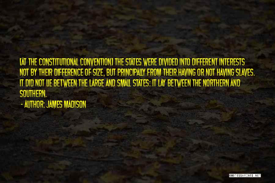 The Constitutional Convention Quotes By James Madison