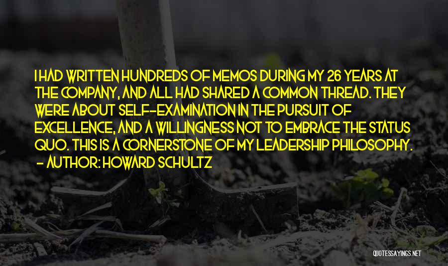 The Cornerstone Quotes By Howard Schultz