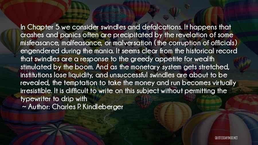 The Corruption Of Money Quotes By Charles P. Kindleberger