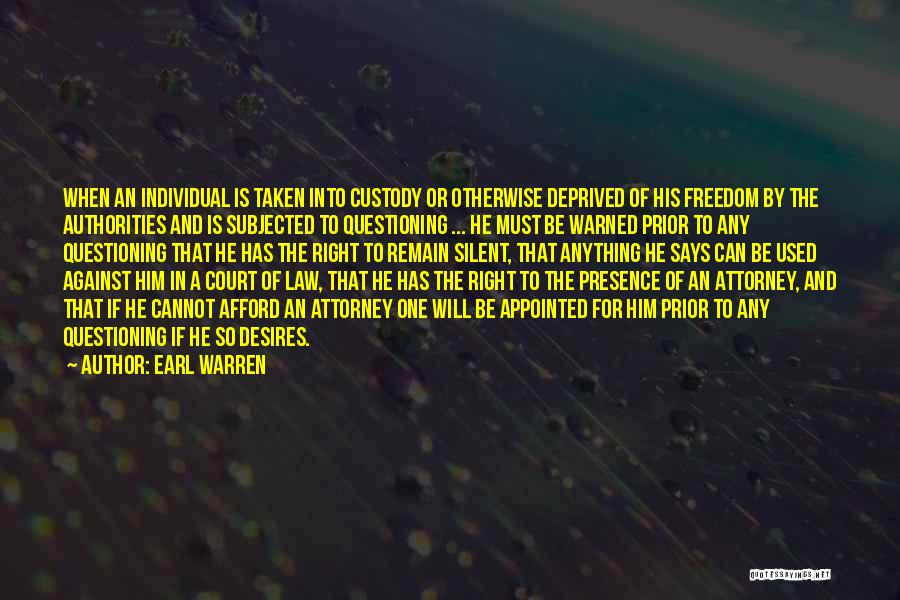 The Court Of Law Quotes By Earl Warren