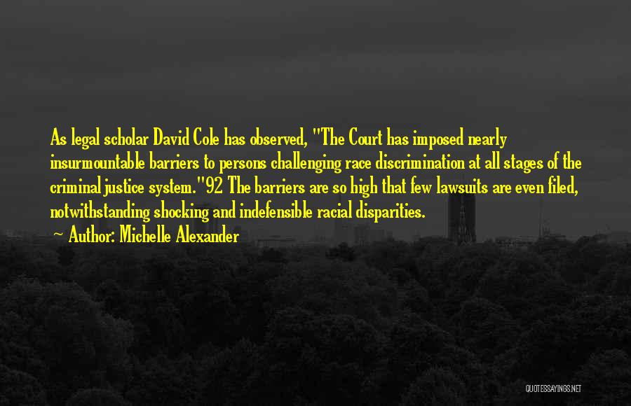 The Criminal Justice System Quotes By Michelle Alexander