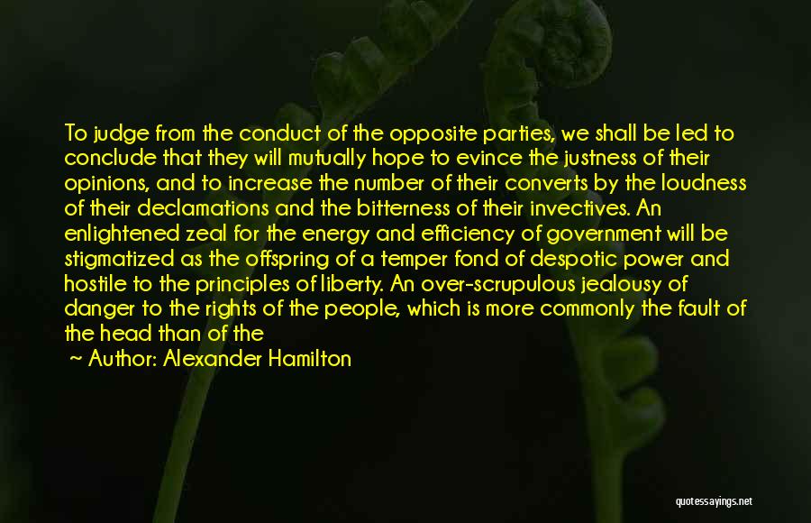 The Danger Of Hope Quotes By Alexander Hamilton