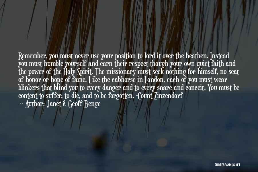 The Danger Of Hope Quotes By Janet & Geoff Benge