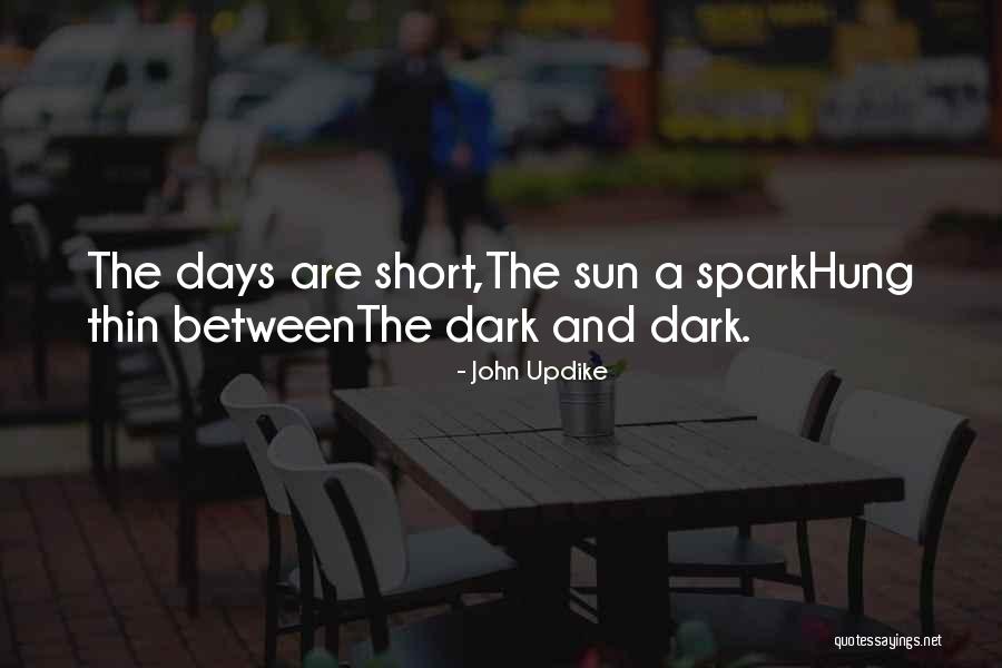 The Dark Days Quotes By John Updike