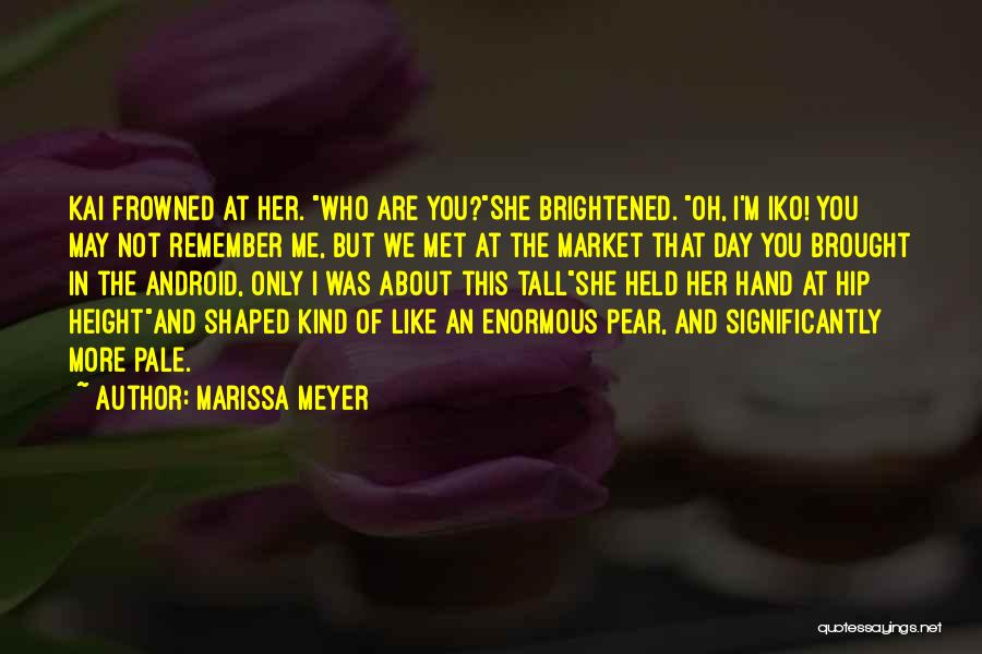 The Day I Met Her Quotes By Marissa Meyer