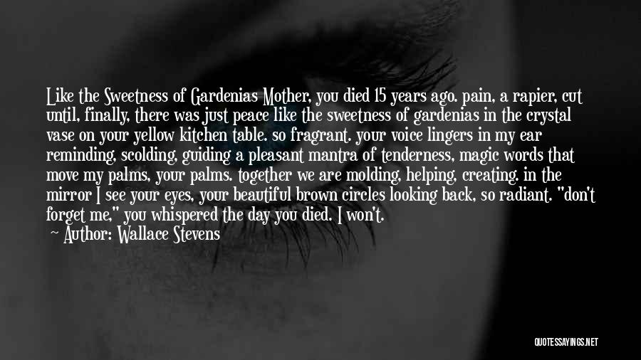 The Day You Died Quotes By Wallace Stevens